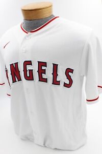 MLB Genuine Nike Angels Jersey Mike Trout 27 White Red 