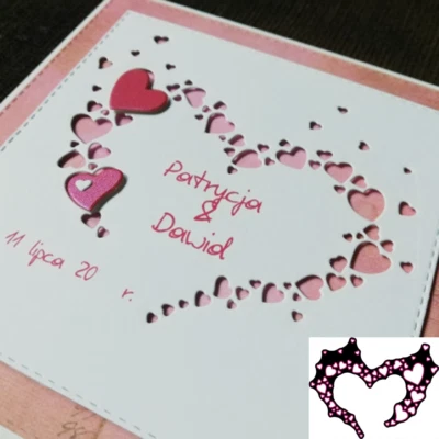 Herzen Stanzformen Metall Cutting Dies Scrapbooking Stanzschablonen Album Karte - Bild 1 von 2