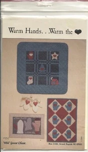 Warm Hands, Warm the Heart Wall Hanging Sampler 3 Full Size Patterns - Picture 1 of 3
