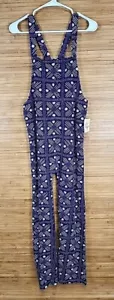 Ade + Ayo Girls Jumpsuit Romper Size L Purple Coffee Bean Print Cotton NEW NWT - Picture 1 of 5