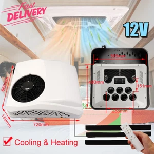 12000btu 12V Truck Rooftop RV Air Conditioner AC Kit Cool&Heat For Car Motorhome - Picture 1 of 14