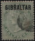 (TV04898) Gibilterra 1886  1/2 pence  (N°1 ) usato
