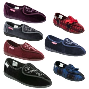 Mujeres Damas Sujetador Táctil Espuma Memorial Zapatos Ortopédicos Cómodos Salón Pantuflas - Imagen 1 de 8