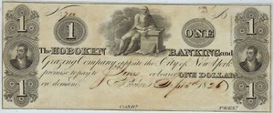 VERALTET - 1 $ THE HOBOKEN BANKING & GRAZING COMPANY, NJ - 5. SEPTEMBER 1826 - NJ195 G4 - Bild 1 von 10