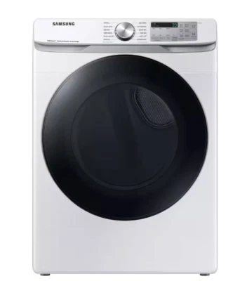 Samsung 7.5 cu. ft. Smart Gas Dryer with Steam Sanitize+ in White - DVG45B6300W - Image 1 of 4