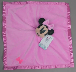 Disney Baby Minnie Mouse Pink Security Blankee Blanket Lovey 15x15 NWT - Picture 1 of 2
