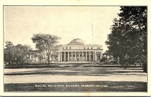 Postal de la semana de regreso a casa de Nashville 1931 edificio religioso social Peabody College - Imagen 1 de 2