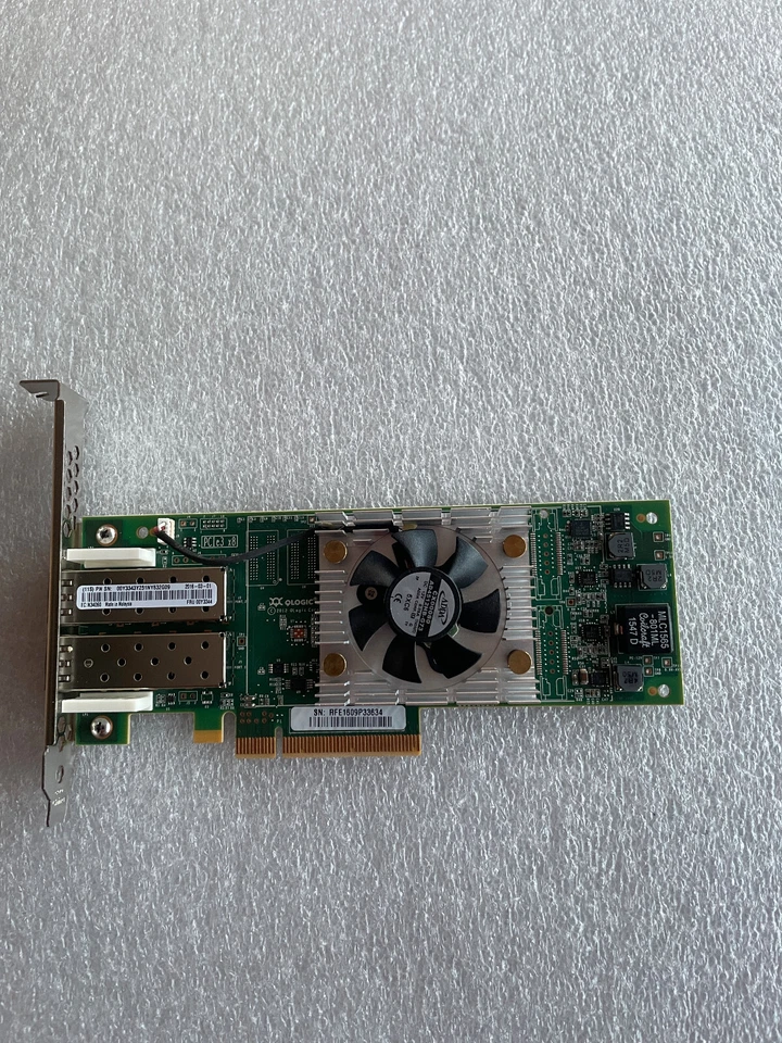 IBM QLogic QLE2660 - LNVX 16GbS FC SFP+ Dual Port High Profile HBA FRU 00Y3343 - Image 1 of 1