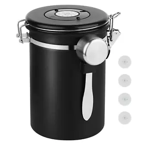 Coffee Canister Storage Container - 22OZ Stainless Steel Airtight Bean Grounds - Picture 1 of 12