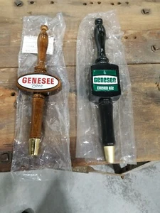 Lote de grifo de cerveza Genesee Beer and Genesee Cream Ale de colección NUEVO DE LOTE ANTIGUO inv#413 - Imagen 1 de 2