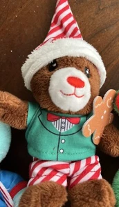 Build A Bear Brown Bear Gingerbread Man Hat Advent Calendar 2022 Mini Plush EUC - Picture 1 of 3