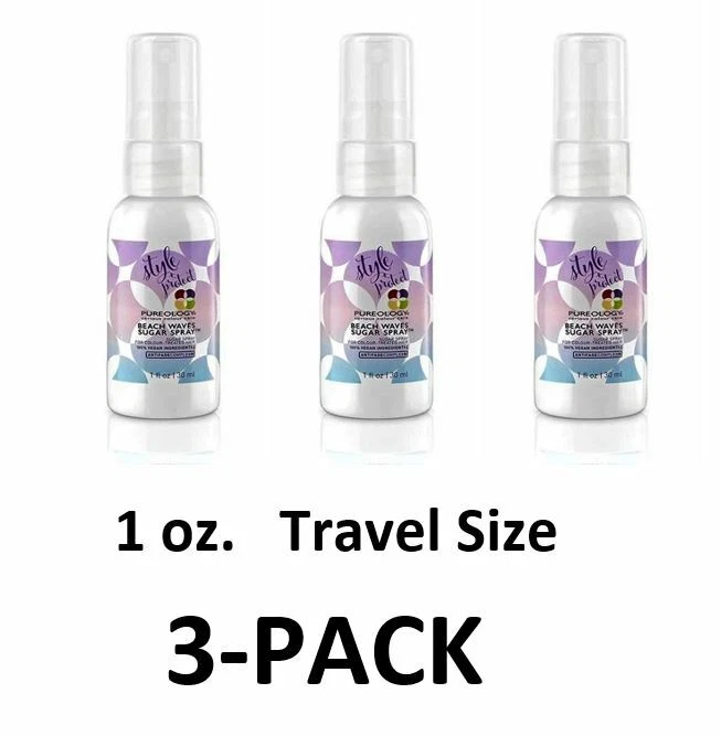 Pureology Style + Protect Beach Waves Sugar Spray 1 oz. Travel Size! *3-PACK* - Image 1 of 1