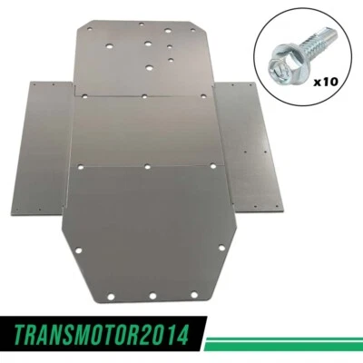 FIT FOR 08-14 POLARIS RZR RZR-S RZR XC ALUMINUM SKID PLATE HEAVY DUTY 3/16"  - Image 1 of 4