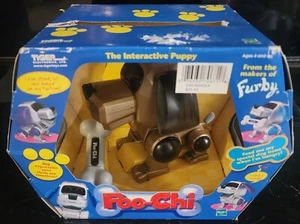 Poo-Chi Tiger Electronics Interactive (Rare Gold & Black Ears) 2000 New in Box - Picture 1 of 5
