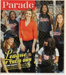 Parade Magazine April 9 2017 Geena Davis A League of Their Own - Imagen 1 de 1