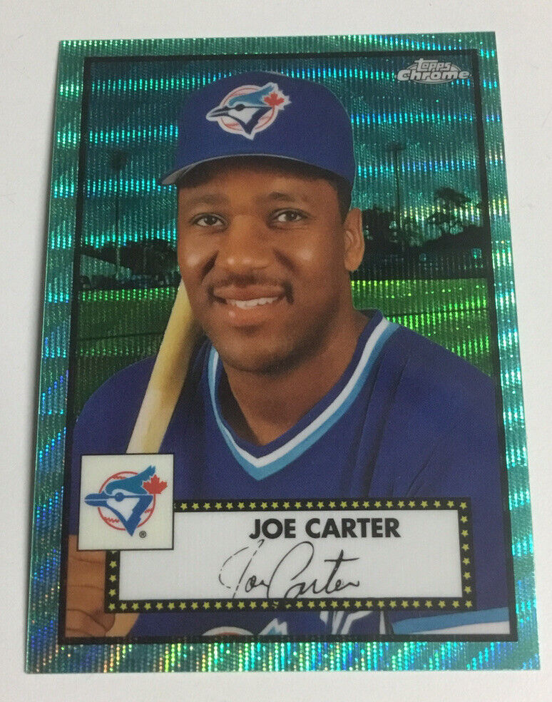 2021 Joe Carter Topps Chrome Black On Card Autograph CBA-JC 