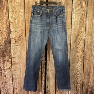 Lucky Brand Men's 329 Classic Straight Leg Blue Whiskered Denim Jeans Size 32x34 - Picture 1 of 11