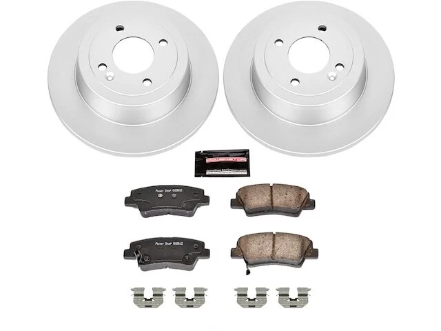 Kit de pastillas de freno trasero y rotor para Kia Rio 2012-2018 2013 2014 2015 2016 PC594BX Foto 1 de 1