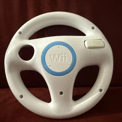 Mando Volante Oficial OEM Nintendo Wii Mario Kart Blanco RVL-024 Foto 1 de 2