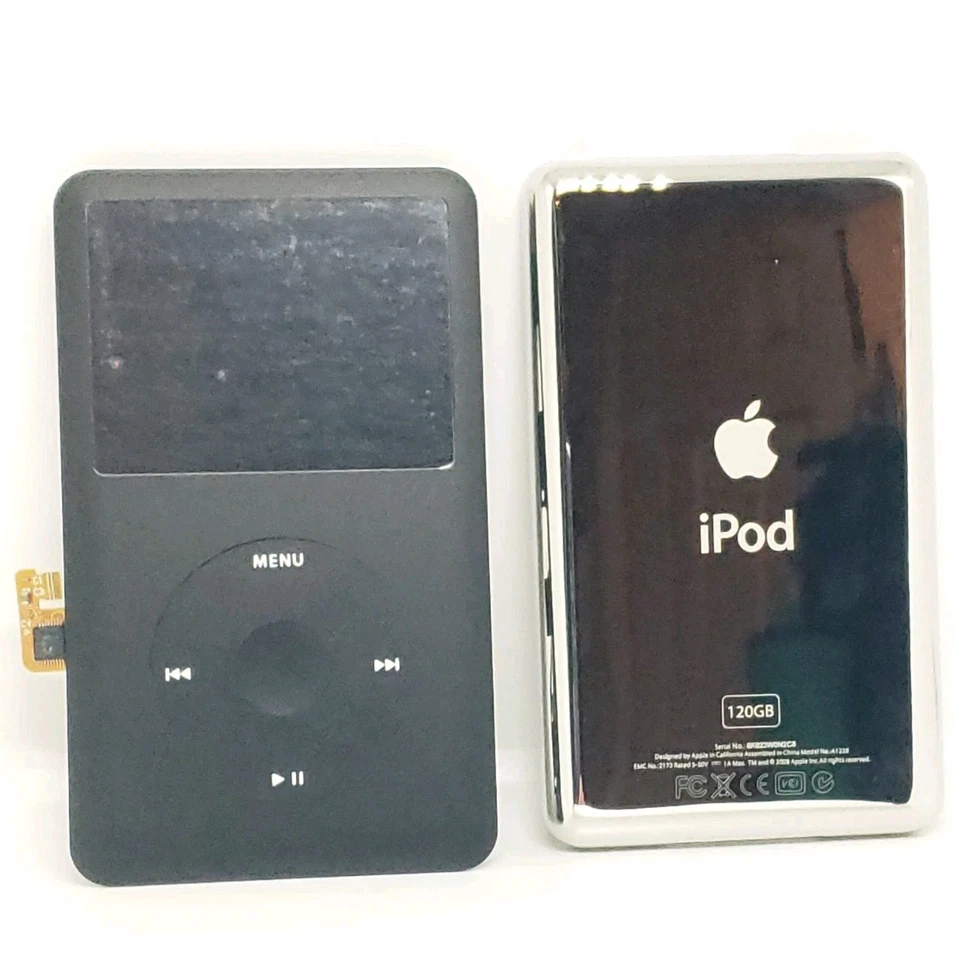 iPod Classic 6-7 Gen 120GB 全新黑色面板前盖/点击轮背板 — 第 1/4 张图片