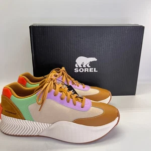 Sorel Ona BLVD Clásico Talla 8 Impermeable Multicolor Cuero Gamuza Tenis - Imagen 1 de 16