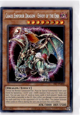 Chaos Emperor Dragon - Envoy of the End Secret Rare Invasion of Chaos NM/LP - Image 1 of 2