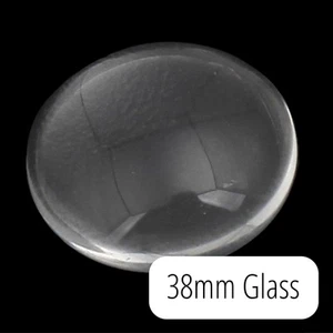 38mm Clear Magnifying Glass Cabochons for Pendants Brooches etc - Picture 1 of 9