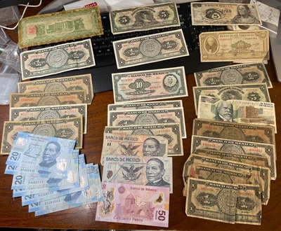 Assorted Mexico Banknote Paper Money Lot High Value - Image 1 of 4