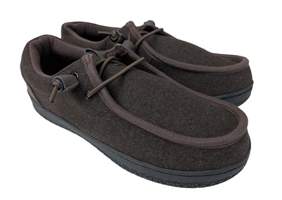 Lands End шерсти все сезоны Chukka тапочки мужской 10D с подкладкой кофе коричневый комфорт - Изображение 1 из 4