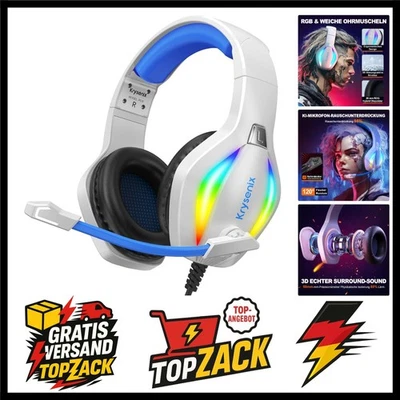 PG1 RGB Gaming Headset für PS4, PS5, PC, Nintendo Switch, Xbox one, Headset m... - Bild 1 von 4