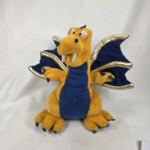 TOY FACTORY Dragon Plush Stuffed Animal Lime Green 17" Wings Bend - Picture 1 of 9