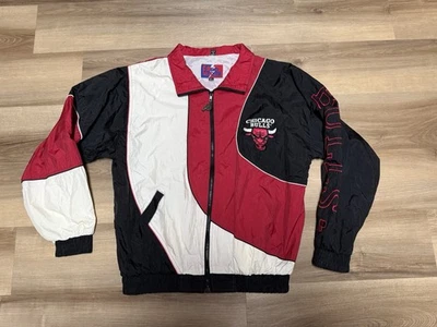 Chaqueta Cortavientos Chicago Bulls XL Pro Player NBA Años 90 De Colección Retro Starter Foto 1 de 4
