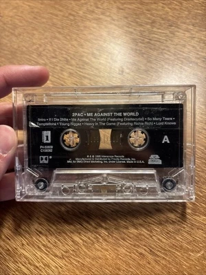 2pac Me Against The World Cassette Tape No Case Tested Very Good - Image 1 of 2