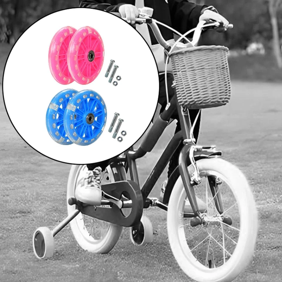 Child Bike Training Wheels Heavy Duty Rear Wheels Riding Indoor and Outdoor - image 1 of 1