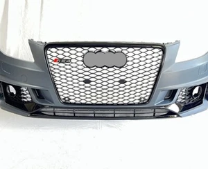 Parachoques delantero malla parrilla negro para Audi A4 S4 RS4 2009 2010 2011 2012 - Imagen 1 de 4