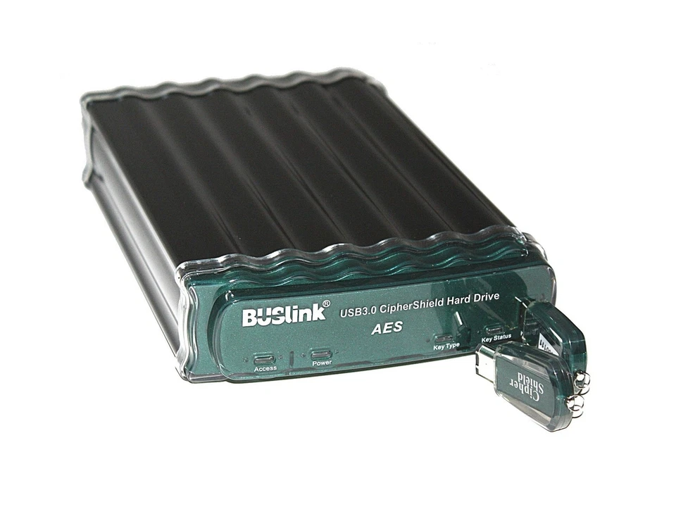 BUSlink CipherShield USB 3.0/eSATA FIPS 140-2 Level 2 HIPAA 256-bit AES Hardw... - Image 1 of 1