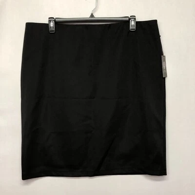 Saia lápis feminina Vince Camuto poliéster elastano tamanho 3X preta M103 -6 nova com etiquetas - Imagem 1 de 4