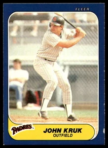 1986 Fleer Update #U-61 John Kruk San Diego Padres EX-EXMINT - Picture 1 of 2