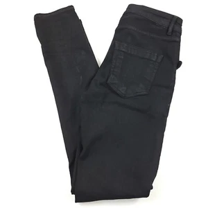 $705 DRKSHDW Rick Owens Tyrone Cut Wax Italy Denim Jeans in Black Mens Size 31 - Picture 1 of 13