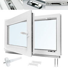Kellerfenster Kunststoff Fenster 2-fach & 3-fach ALLE GRÖßEN Weiß Dreh Kipp NEU