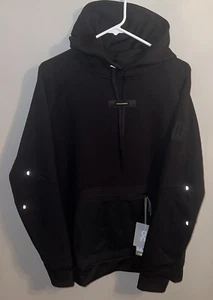 NWT Mens Large OC On Cloud Climate Black Smooth Soft Pullover Hoodie Swiss Engin - Picture 1 of 4