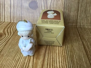 Precious Moments ornament 1988 porcelain collectible vintage Enesco Christmas  - Picture 1 of 7