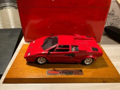 LAMBORGHINI COUNTACH 5000 4 VALVOLE 1:18 TONKA POLISTIL BASE LEGNO INTROVABILE - Immagine 1 di 4