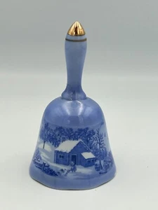 1977 American Treasury Currier & Ives Copenhagen Bell Series Bell No. 07104 - Picture 1 of 12
