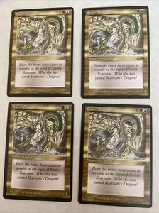 Magic the Gathering MTG Legends SIVITRI SCARZAM X4  1994 PLAYSET - Picture 1 of 6