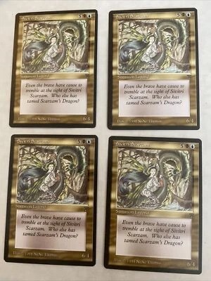 Magic the Gathering MTG Legends SIVITRI SCARZAM X4  1994 PLAYSET - Image 1 of 4