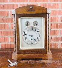 Antique Bracket Mantel Clock Westminster Chiming Quarter Strike Junghans Germany