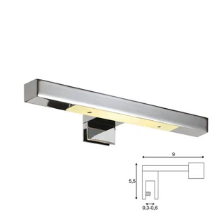 LTB 146782 APPLIQUE PER QUADRI SPECCHI CROMO LED 2W LUCE CALDA 3000K 35CM - SLV - Foto 1 di 1