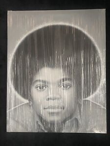 Michael Jackson Painting: Original Oil On Canvas Arr 80 x 100cm Exclusive 1 of 1