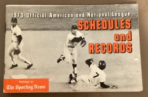 Oficial de la Liga Americana y Nacional 1973 - Guía de horarios y registros - Imagen 1 de 3